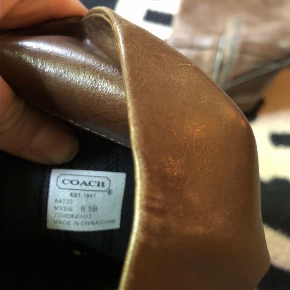 Coach Mysie leather riding boots - Picture 5 of 6